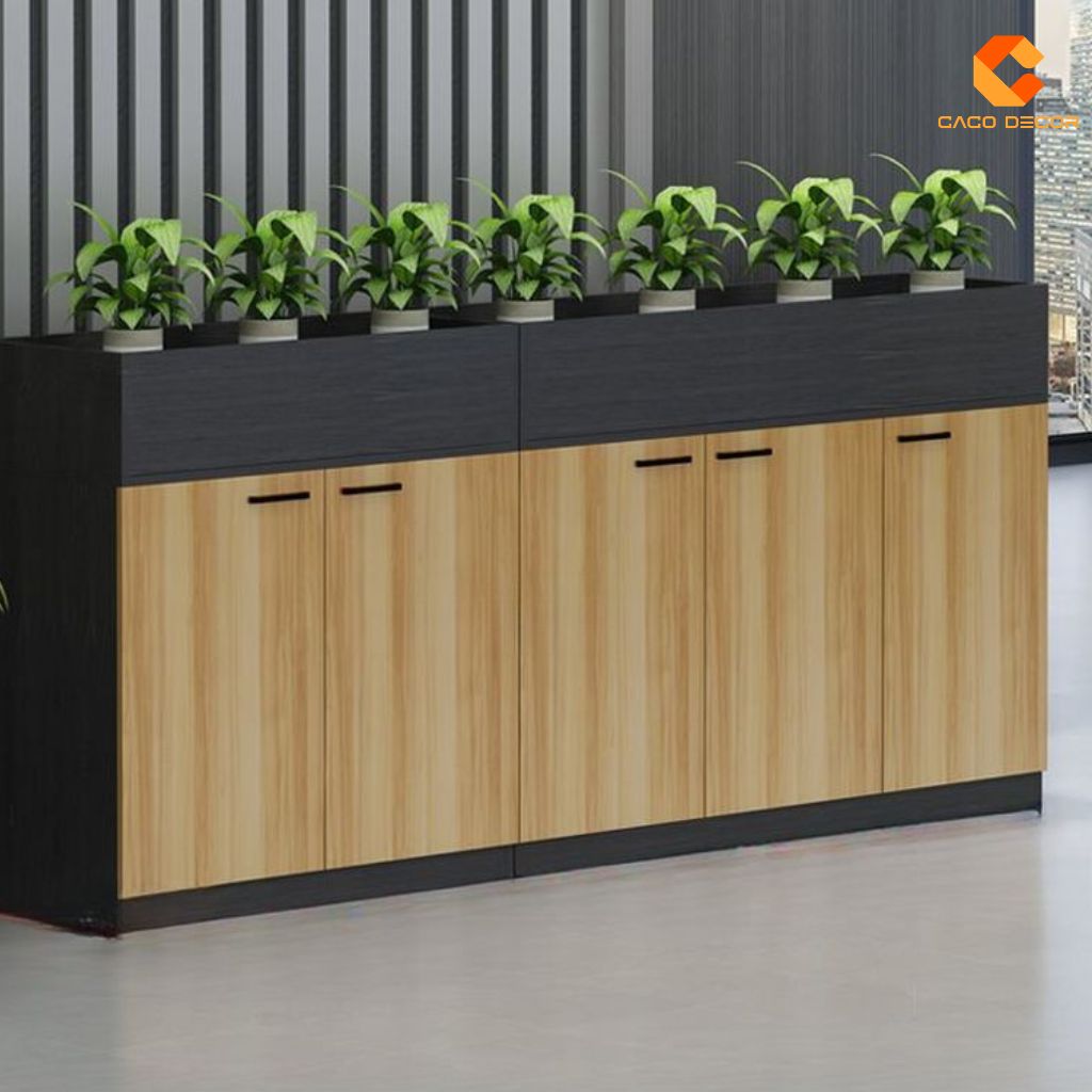 Tủ Hồ Sơ Gỗ Công Nghiệp THS027 Đẹp Gọn Gàng