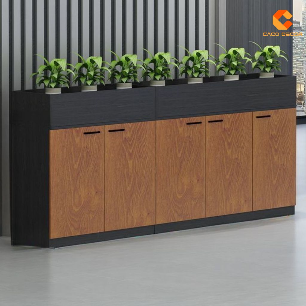 Tủ Hồ Sơ Gỗ Công Nghiệp THS027 Văn Phòng Tiện Dụng