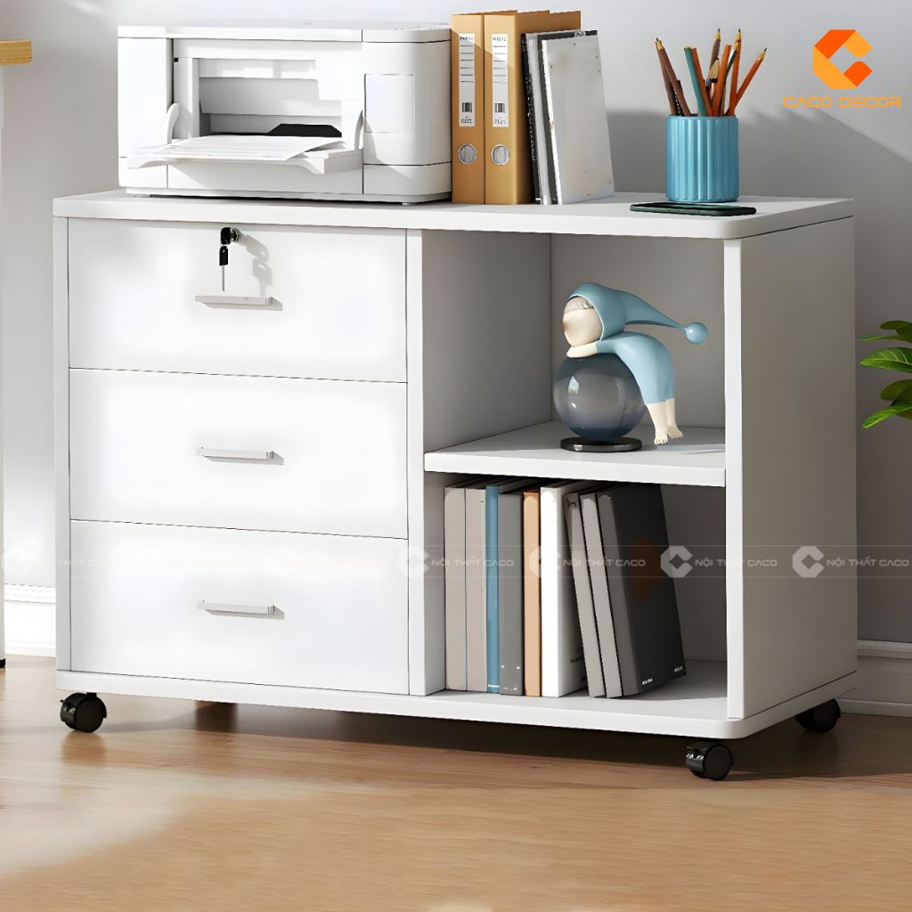 Tủ hồ sơ màu nâu sang trọng THS026 giá rẻ