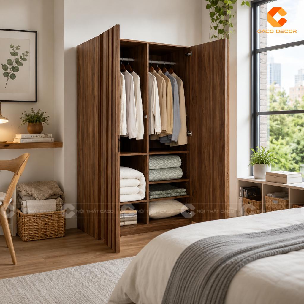 Tủ Quần Áo 2 Cánh Đẹp Hiện Đại Cho Phòng Ngủ Nhỏ 19