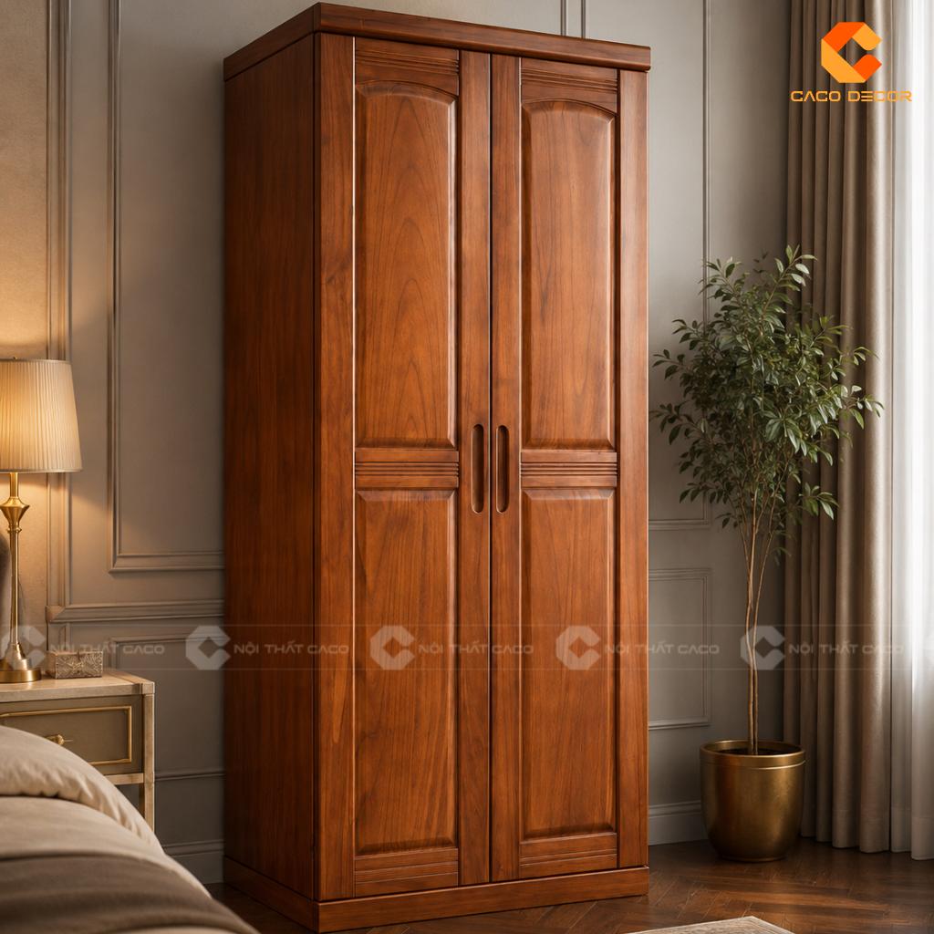 Tủ Quần Áo 2 Cánh Đẹp Hiện Đại Cho Phòng Ngủ Nhỏ 14