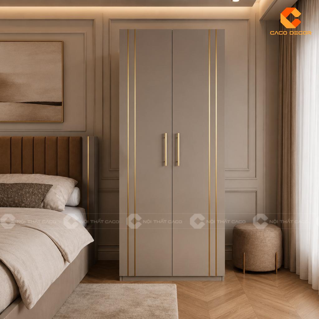 Tủ Quần Áo 2 Cánh Đẹp Hiện Đại Cho Phòng Ngủ Nhỏ 17