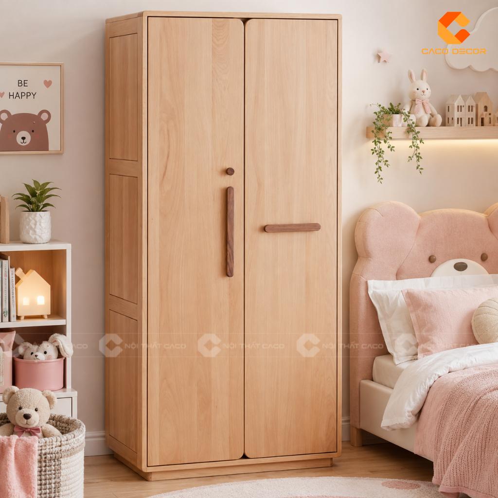 Tủ Quần Áo 2 Cánh Đẹp Hiện Đại Cho Phòng Ngủ Nhỏ 15