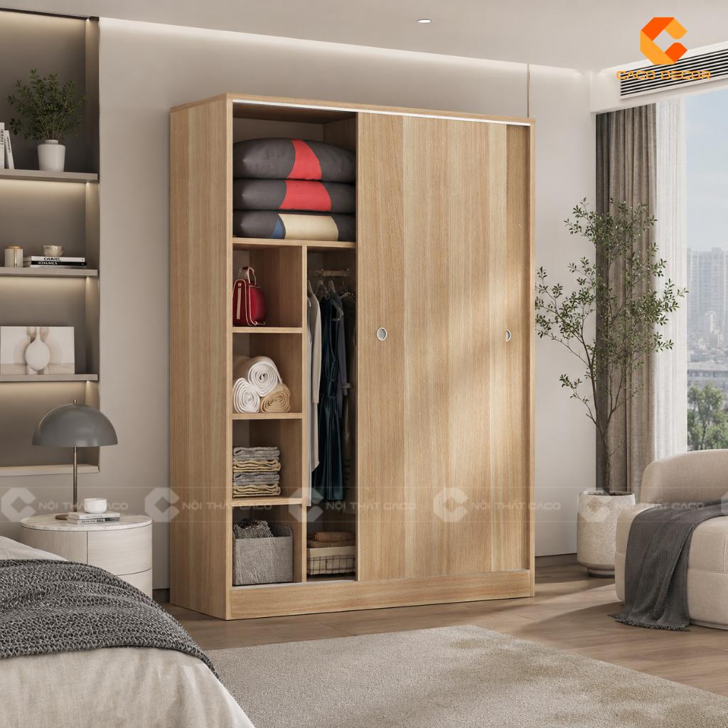 Tủ Quần Áo 2 Cánh Đẹp Hiện Đại Cho Phòng Ngủ Nhỏ 21