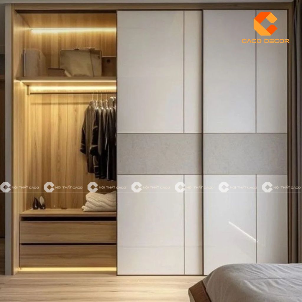 15+ Mẫu Tủ Quần Áo Cánh Lùa 2, 4 Cánh Tối Ưu Không Gian 1