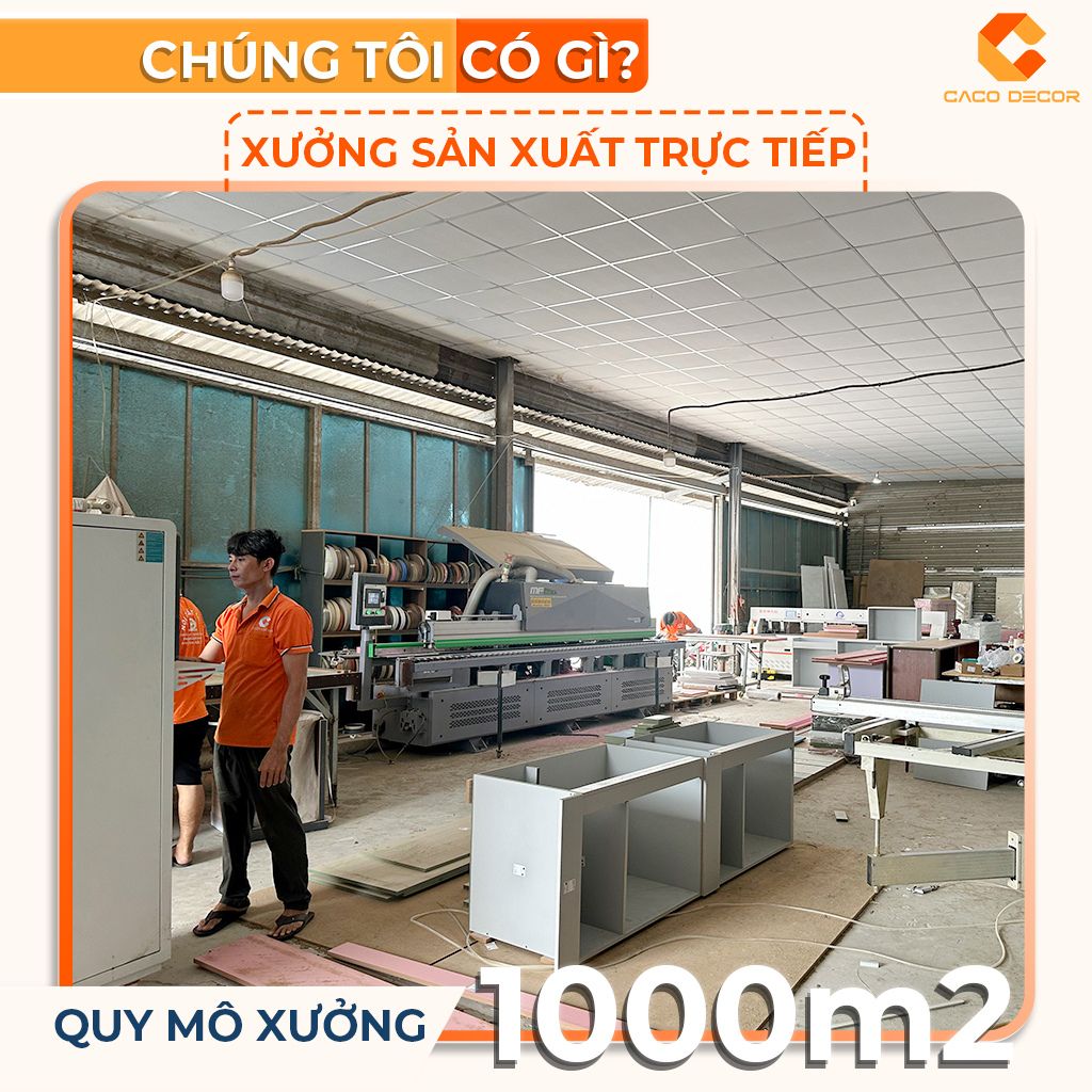 Xưởng sản xuất quy mô lớn và chuyên nghiệp tại CaCo