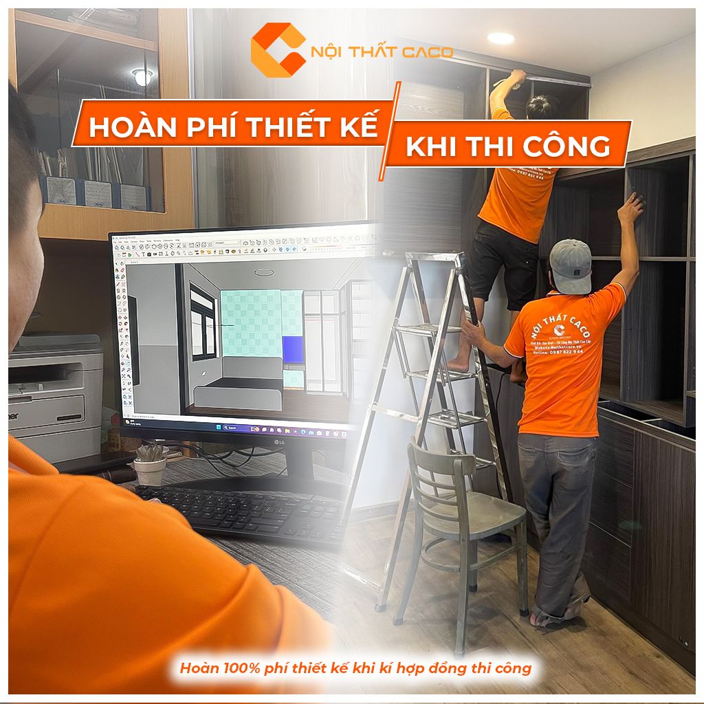 CaCo thiết kế bản vẽ miễn phí cho khách khi thi công