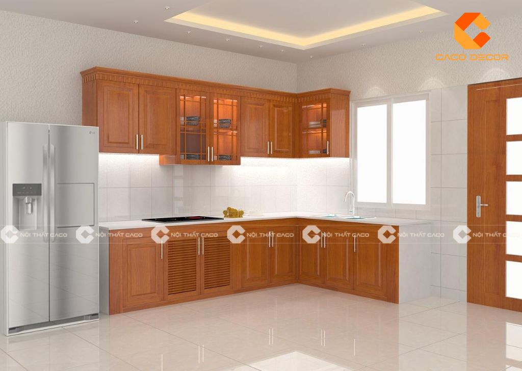 Địa Chỉ Thiết Kế Thi Công Tủ Bếp Gỗ Tự Nhiên Uy Tín, Giá Rẻ 6