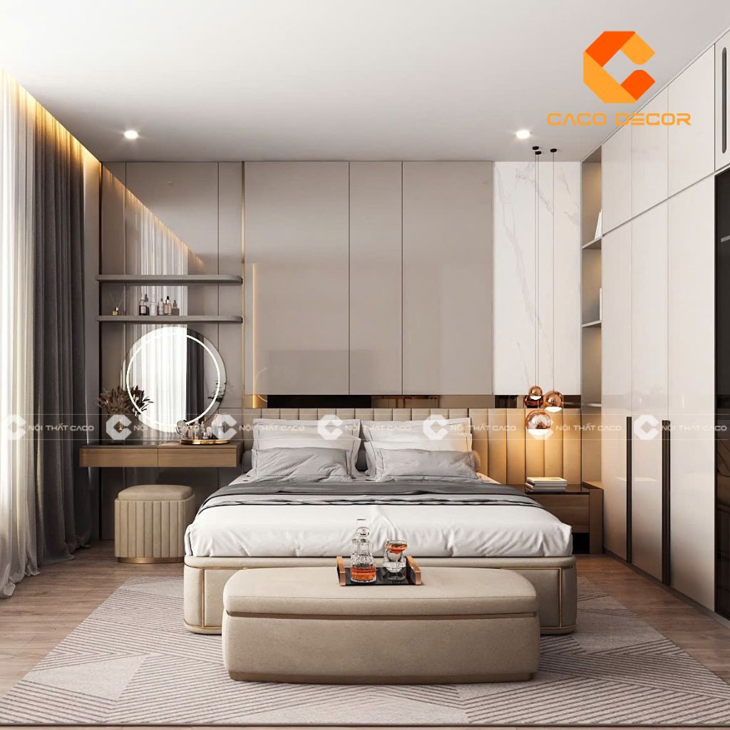 Thiết Kế Giường Ngủ Hiện Đại Sang Trọng, Tối Ưu Không Gian 8