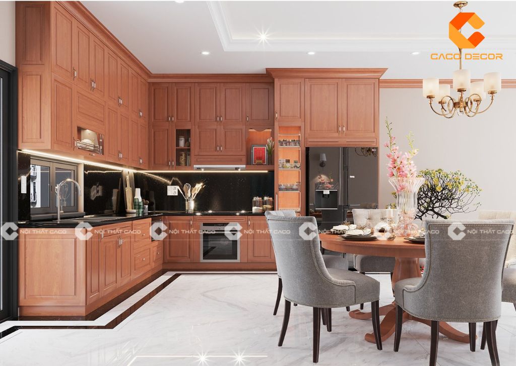 Địa Chỉ Thiết Kế Thi Công Tủ Bếp Gỗ Tự Nhiên Uy Tín, Giá Rẻ 10