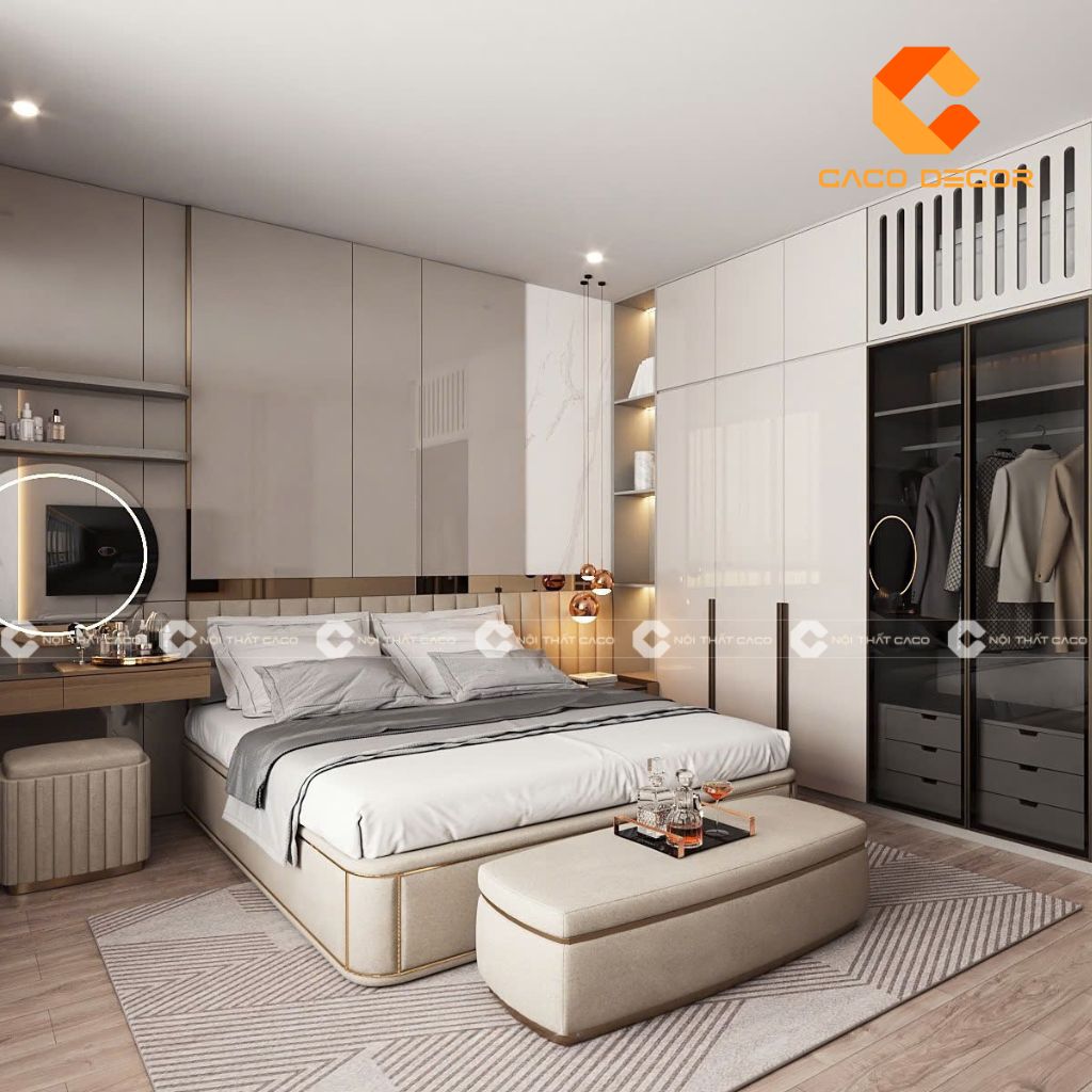 Thiết Kế Giường Ngủ Hiện Đại Sang Trọng, Tối Ưu Không Gian 9