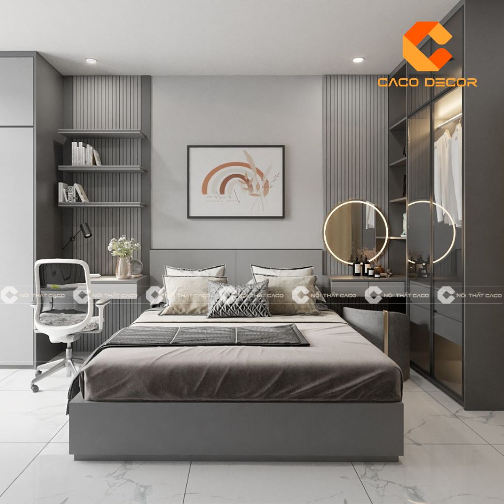 Thiết Kế Giường Ngủ Hiện Đại Sang Trọng, Tối Ưu Không Gian 10
