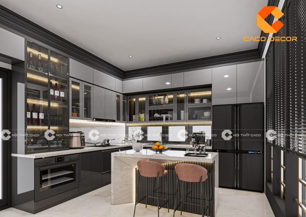 20+ Mẫu Tủ Bếp Acrylic Đẹp, Hiện Đại Dẫn Đầu Xu Hướng 3