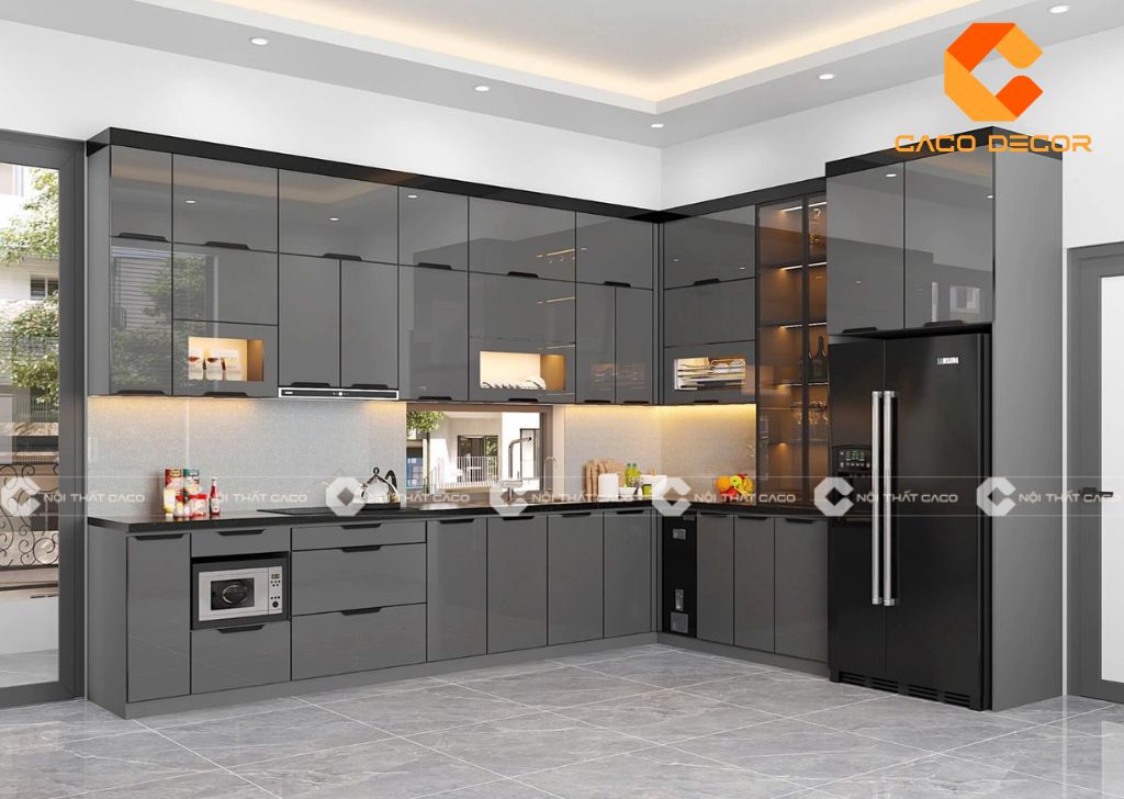20+ Mẫu Tủ Bếp Acrylic Đẹp, Hiện Đại Dẫn Đầu Xu Hướng 4