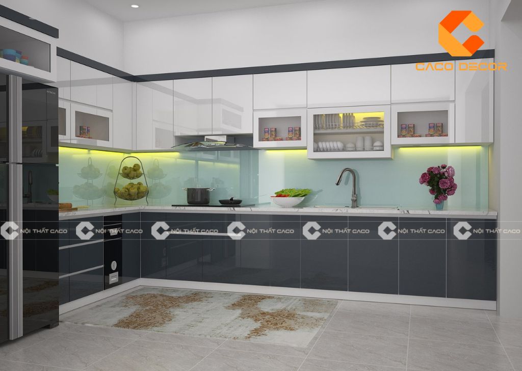 20+ Mẫu Tủ Bếp Acrylic Đẹp, Hiện Đại Dẫn Đầu Xu Hướng 5