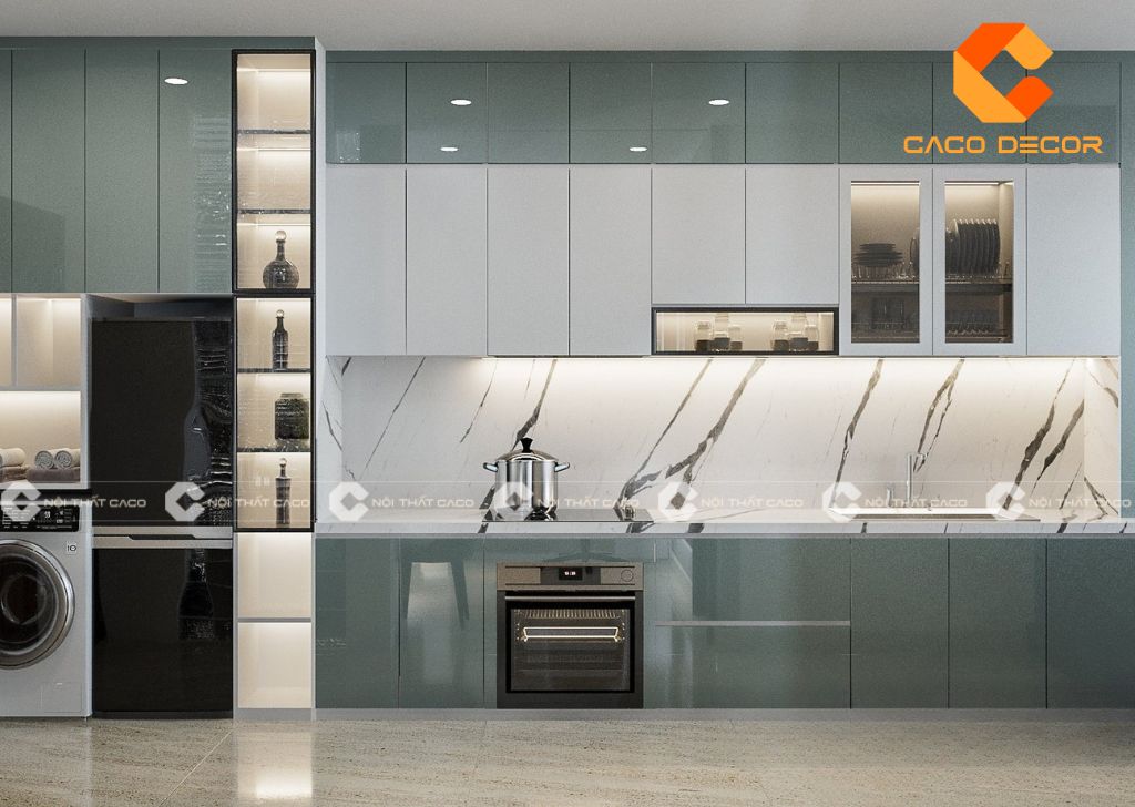20+ Mẫu Tủ Bếp Acrylic Đẹp, Hiện Đại Dẫn Đầu Xu Hướng 7