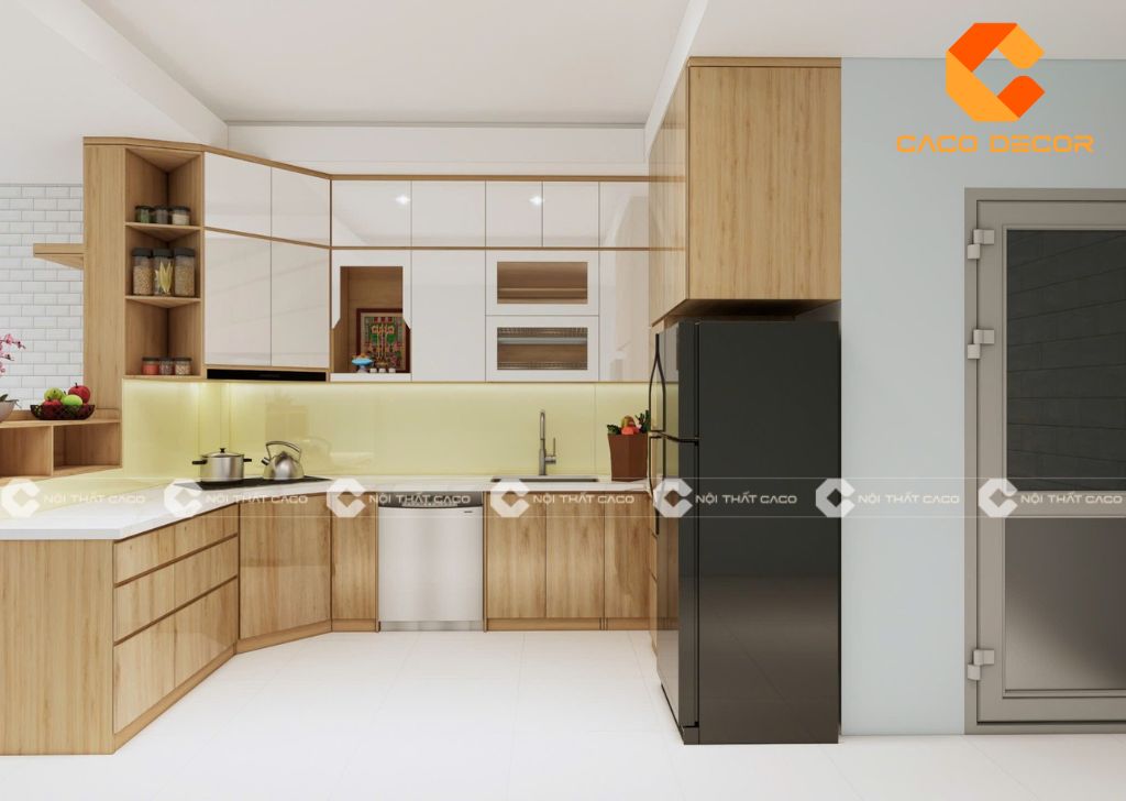 20+ Mẫu Tủ Bếp Acrylic Đẹp, Hiện Đại Dẫn Đầu Xu Hướng 8