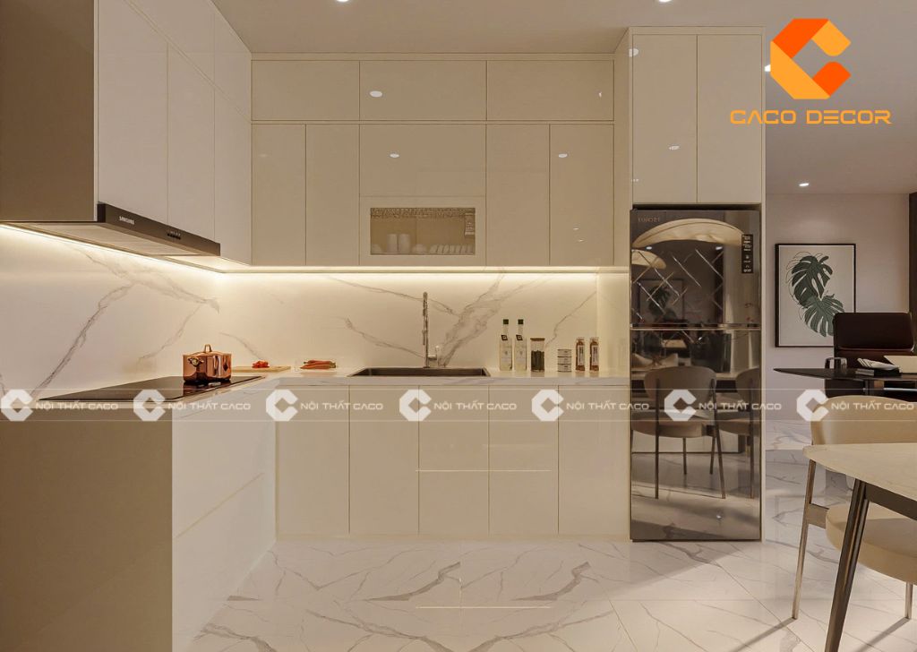 20+ Mẫu Tủ Bếp Acrylic Đẹp, Hiện Đại Dẫn Đầu Xu Hướng 10