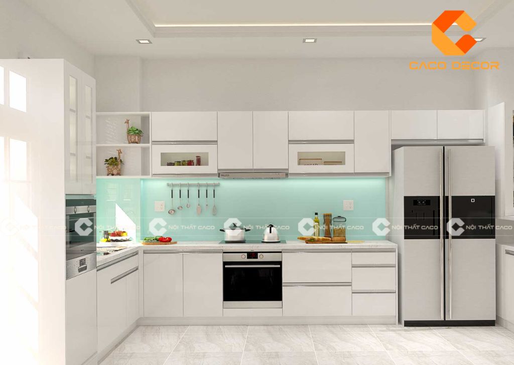 20+ Mẫu Tủ Bếp Acrylic Đẹp, Hiện Đại Dẫn Đầu Xu Hướng 12