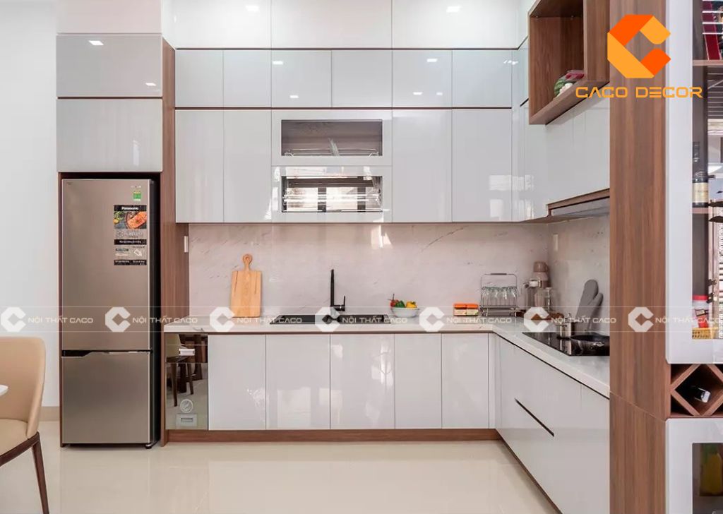 20+ Mẫu Tủ Bếp Acrylic Đẹp, Hiện Đại Dẫn Đầu Xu Hướng 13