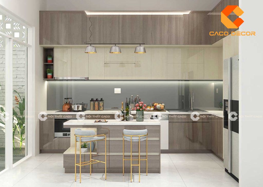 20+ Mẫu Tủ Bếp Acrylic Đẹp, Hiện Đại Dẫn Đầu Xu Hướng 14