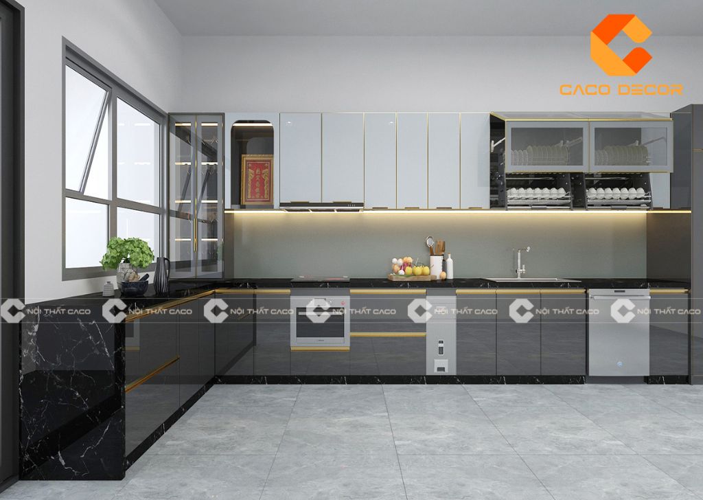 20+ Mẫu Tủ Bếp Acrylic Đẹp, Hiện Đại Dẫn Đầu Xu Hướng 15