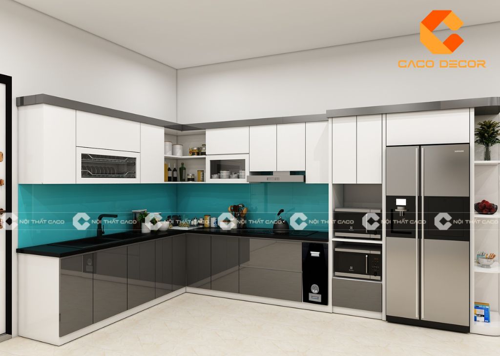 20+ Mẫu Tủ Bếp Acrylic Đẹp, Hiện Đại Dẫn Đầu Xu Hướng 16