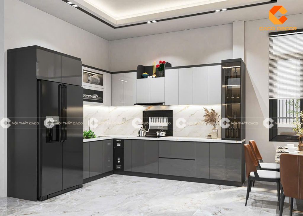 20+ Mẫu Tủ Bếp Nhựa Cao Cấp Đẹp, Sang Trọng, Giá Rẻ 8