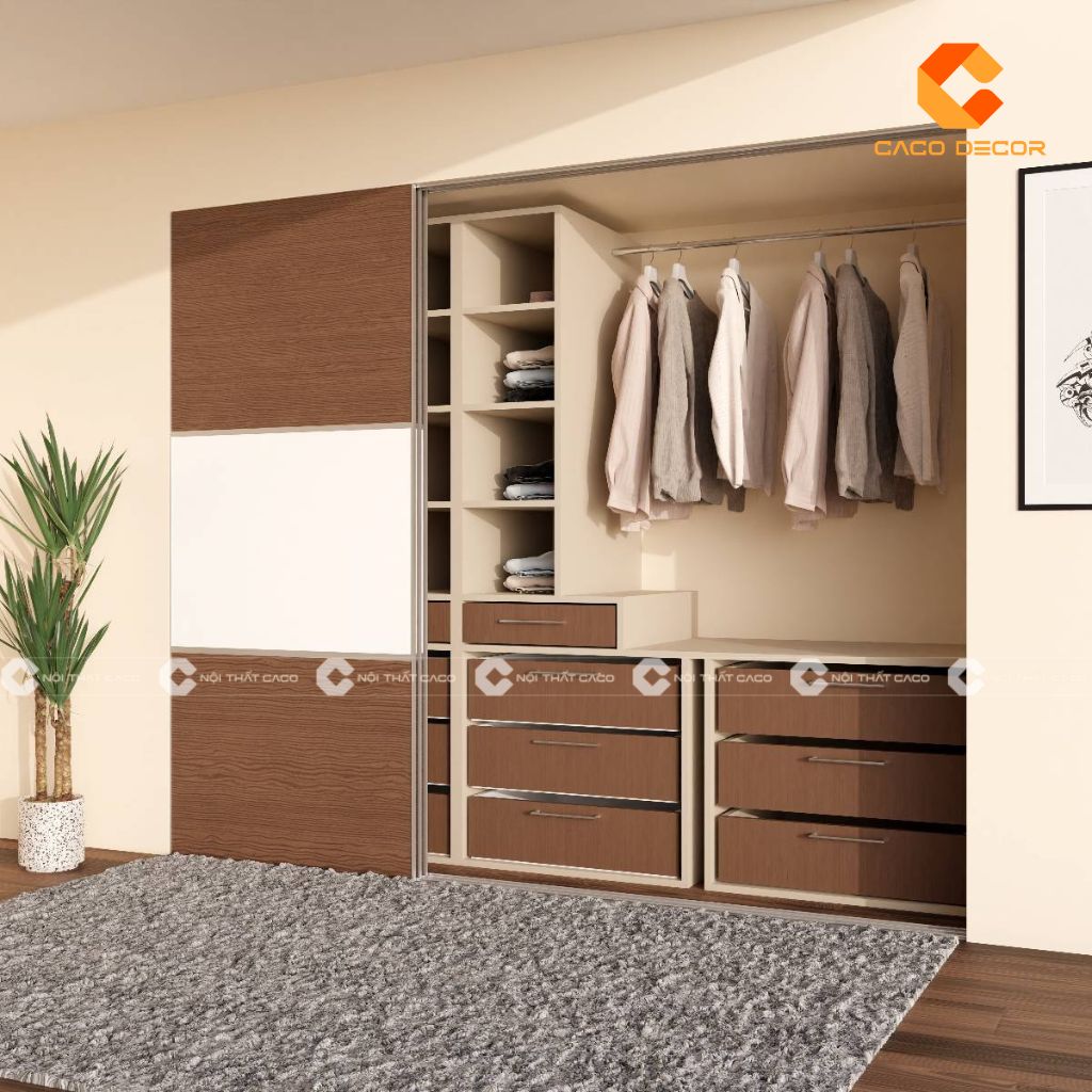 15+ Mẫu Tủ Quần Áo Cánh Lùa 2, 4 Cánh Tối Ưu Không Gian 3