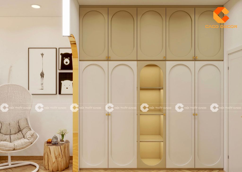 Tủ quần áo cho bé đẹp, hiện đại - Thiết kế an toàn, giá xưởng 4
