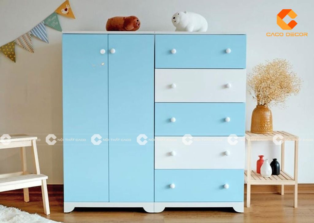 Tủ quần áo cho bé đẹp, hiện đại - Thiết kế an toàn, giá xưởng 5