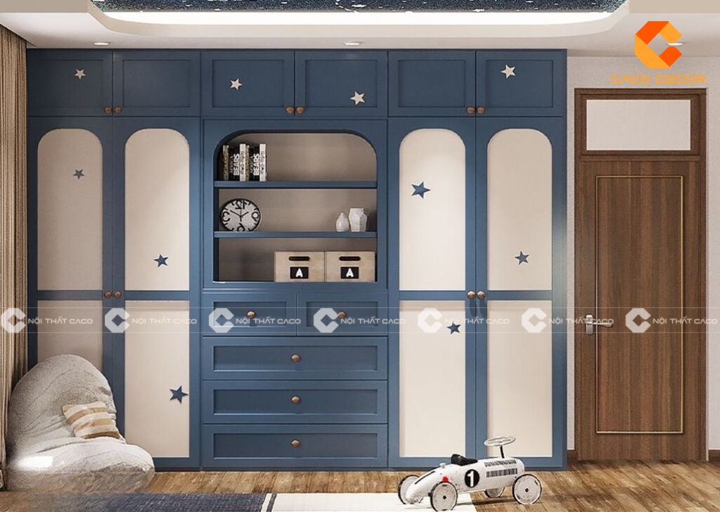 Tủ quần áo cho bé đẹp, hiện đại - Thiết kế an toàn, giá xưởng 6