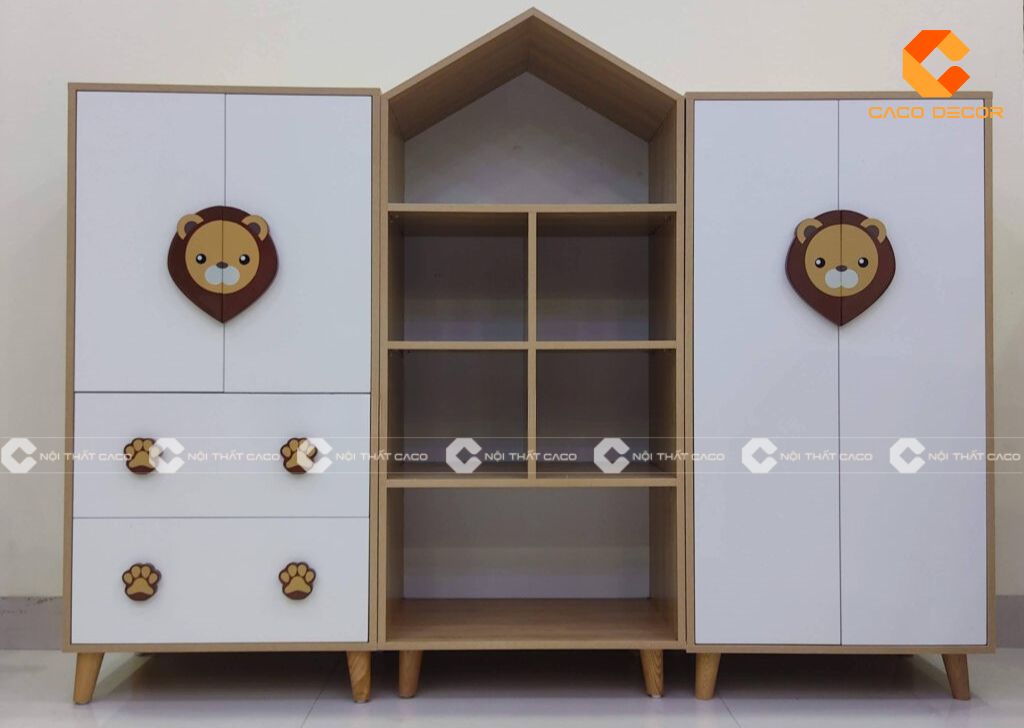 Tủ quần áo cho bé đẹp, hiện đại - Thiết kế an toàn, giá xưởng 18