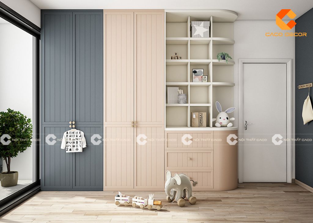 Tủ quần áo cho bé đẹp, hiện đại - Thiết kế an toàn, giá xưởng 12