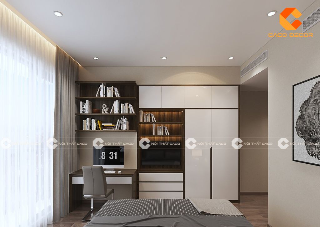 Tủ Quần Áo Kết Hợp Kệ Tivi Đẹp, Thông Minh, Giá Xưởng 5