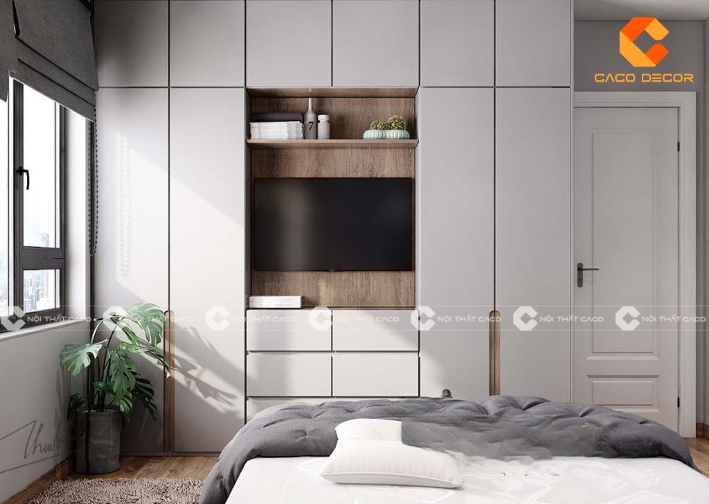 Tủ Quần Áo Kết Hợp Kệ Tivi Đẹp, Thông Minh, Giá Xưởng 6