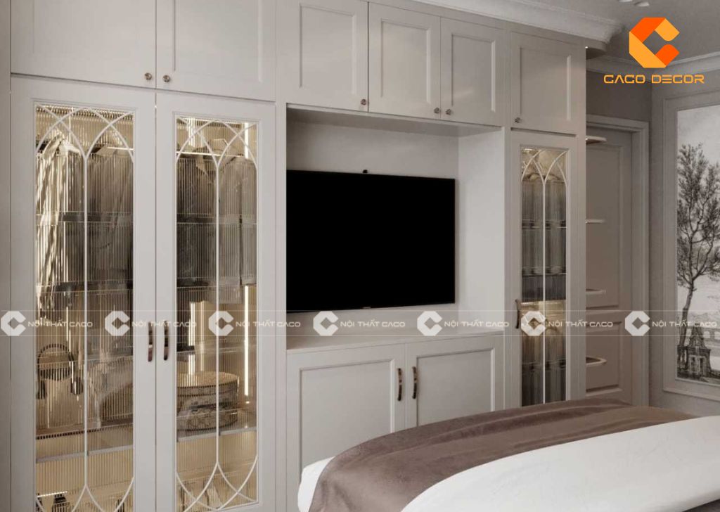 Tủ Quần Áo Kết Hợp Kệ Tivi Đẹp, Thông Minh, Giá Xưởng 9