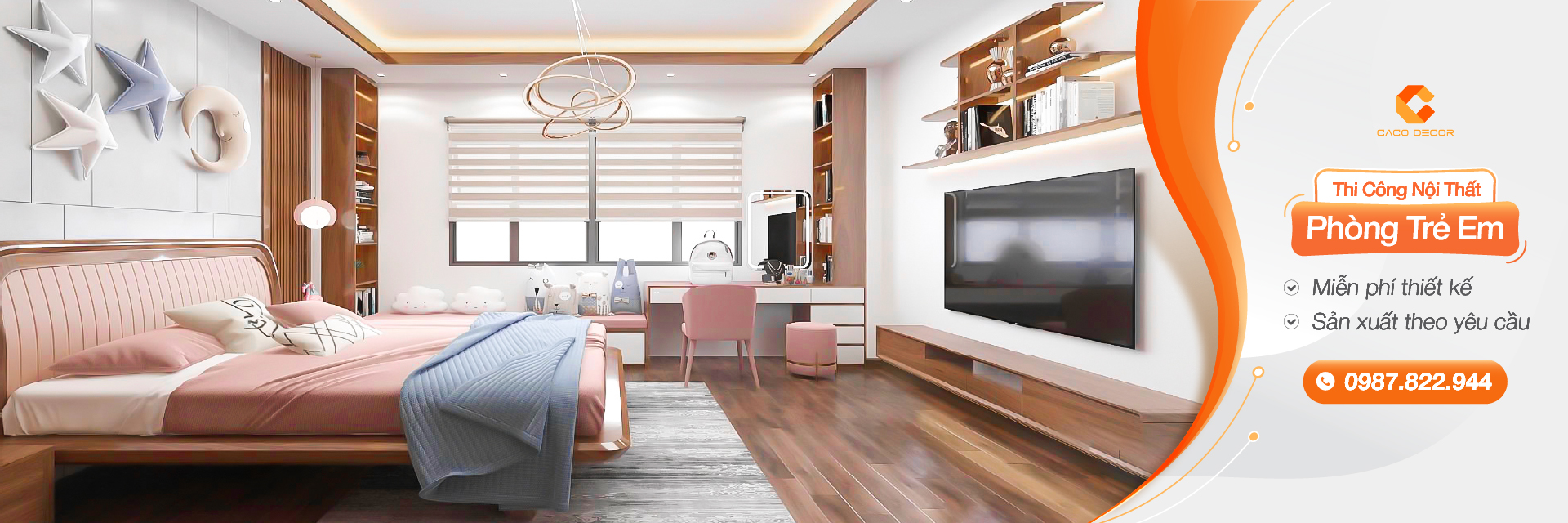banner dịch vụ km thi công nội thất phòng trẻ em