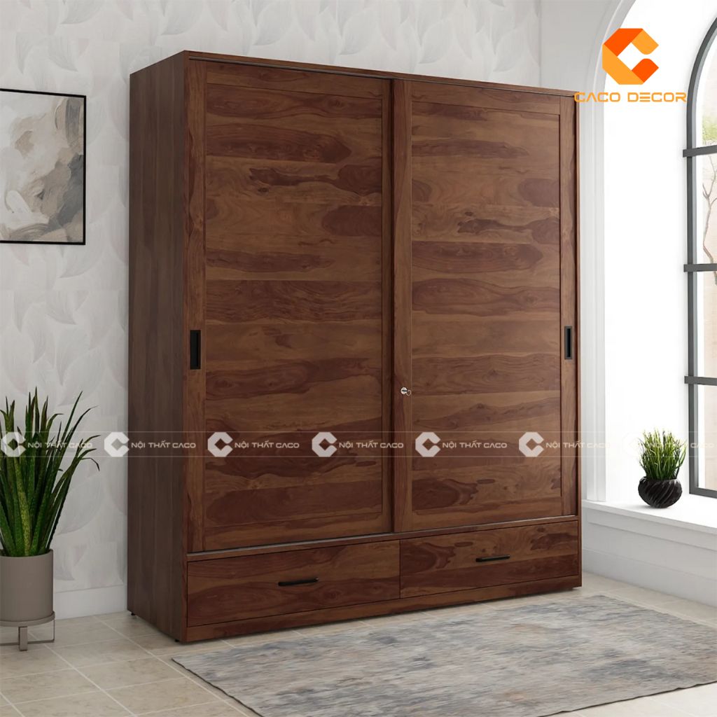 15+ Mẫu Tủ Quần Áo Cánh Lùa 2, 4 Cánh Tối Ưu Không Gian 15
