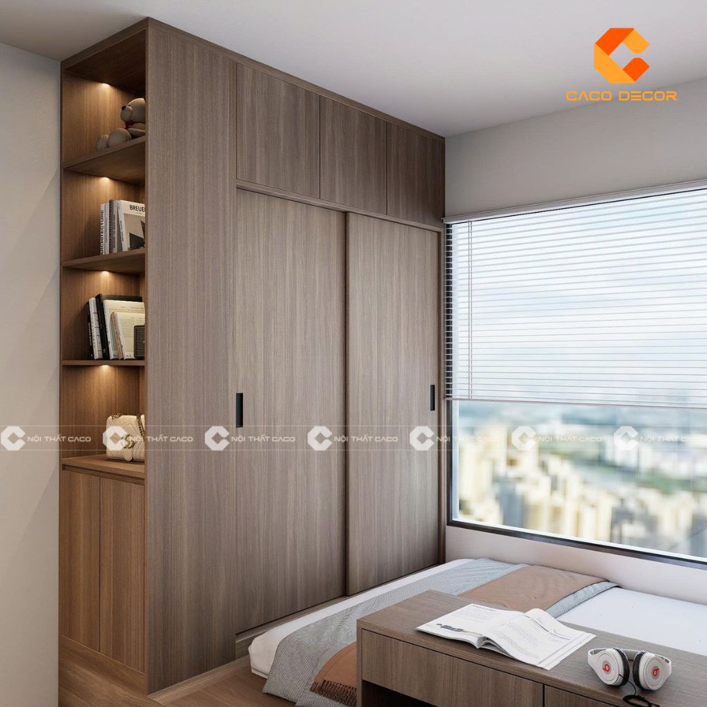 15+ Mẫu Tủ Quần Áo Cánh Lùa 2, 4 Cánh Tối Ưu Không Gian 17