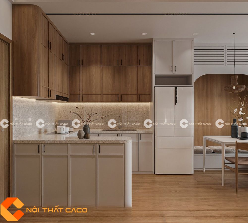 Tủ Bếp Gỗ Công Nghiệp MDF Hiện Đại Chất Lượng
