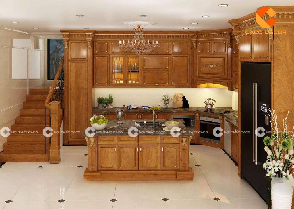 Địa Chỉ Thiết Kế Thi Công Tủ Bếp Gỗ Tự Nhiên Uy Tín, Giá Rẻ 21
