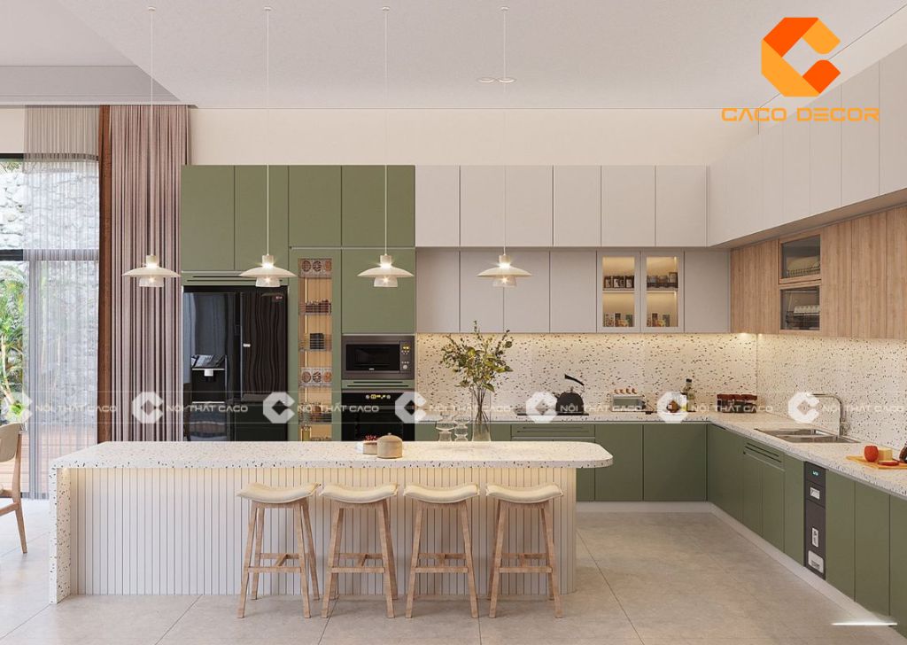 15+ Thiết Kế Tủ Bếp MDF Chất Lượng, Mẫu Mới 2025 13