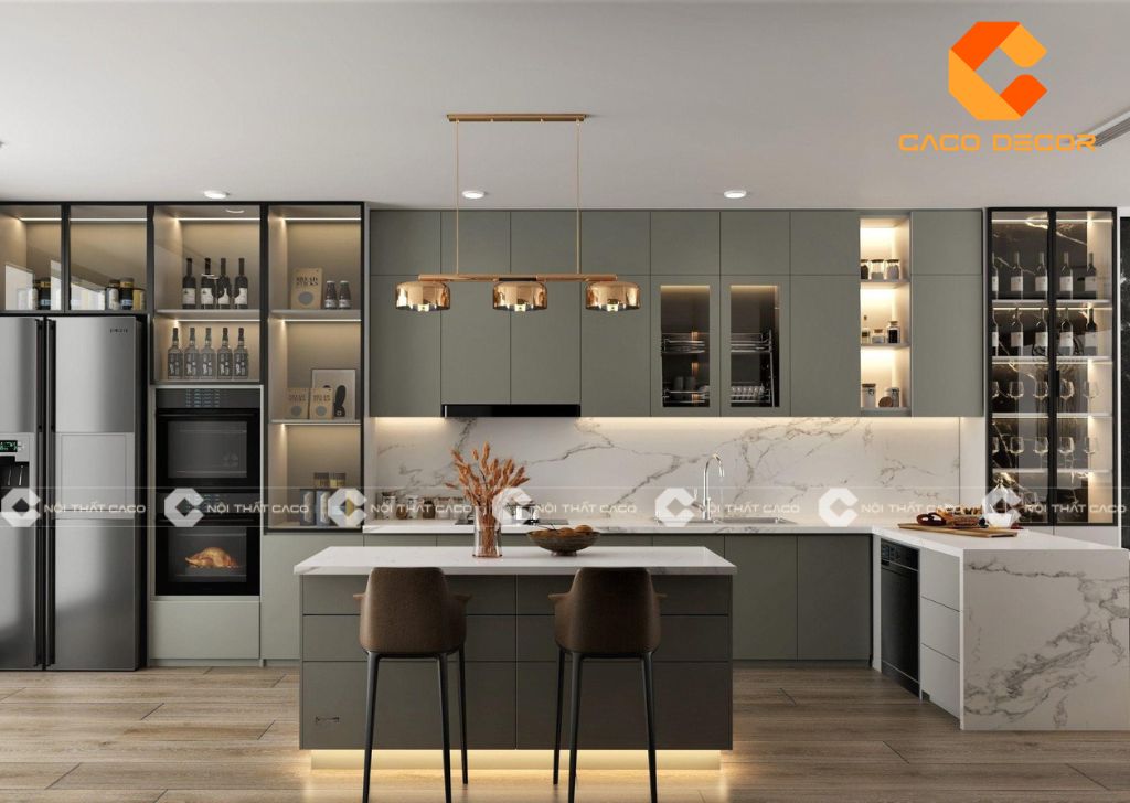 15+ Thiết Kế Tủ Bếp MDF Chất Lượng, Mẫu Mới 2025 16