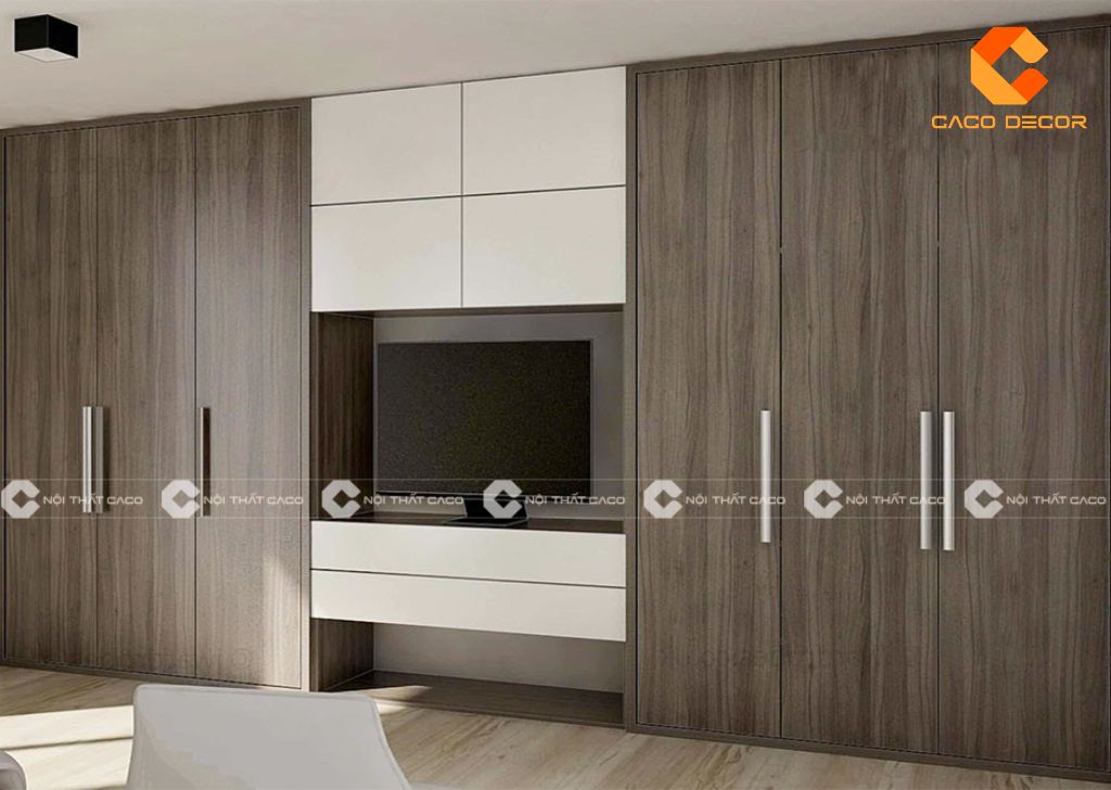 Tủ Quần Áo Kết Hợp Kệ Tivi Đẹp, Thông Minh, Giá Xưởng 22