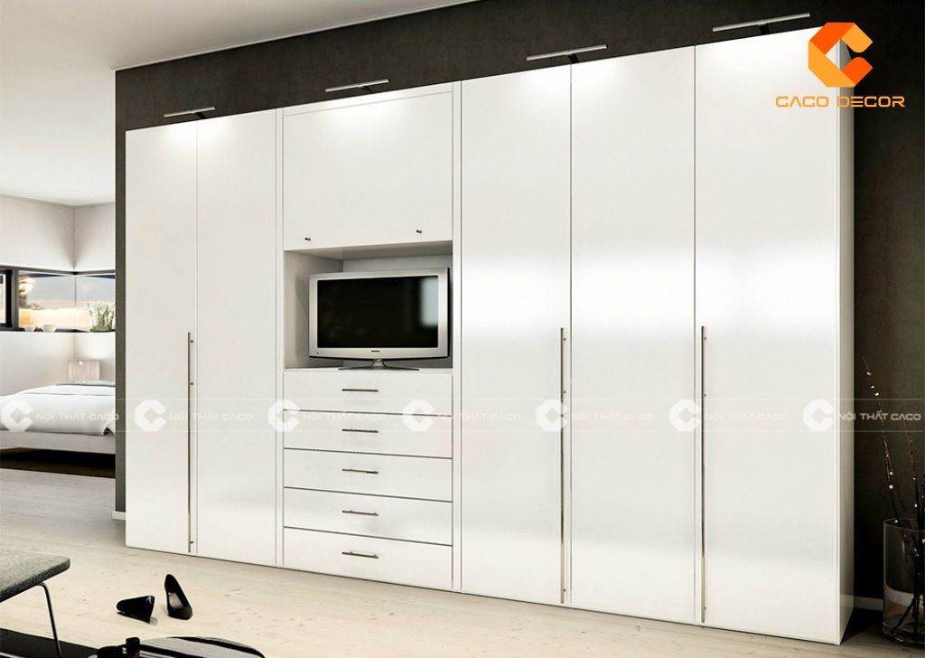 Tủ Quần Áo Kết Hợp Kệ Tivi Đẹp, Thông Minh, Giá Xưởng 17
