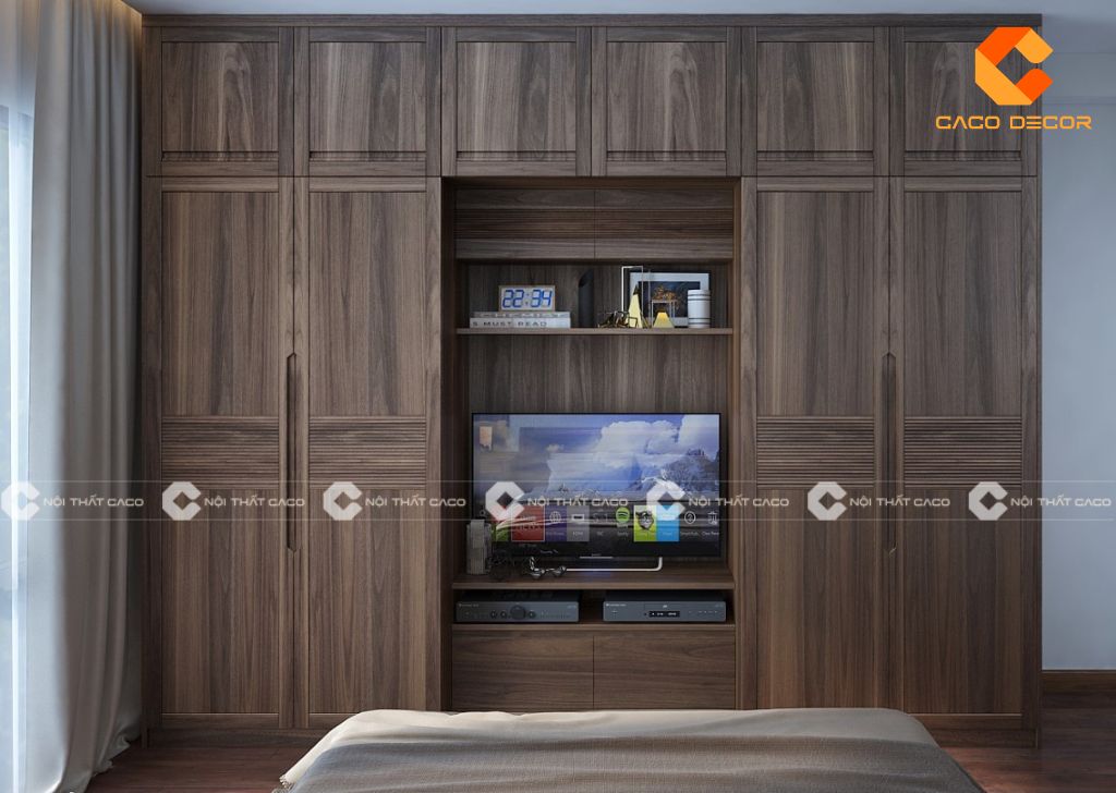 Tủ Quần Áo Kết Hợp Kệ Tivi Đẹp, Thông Minh, Giá Xưởng 18