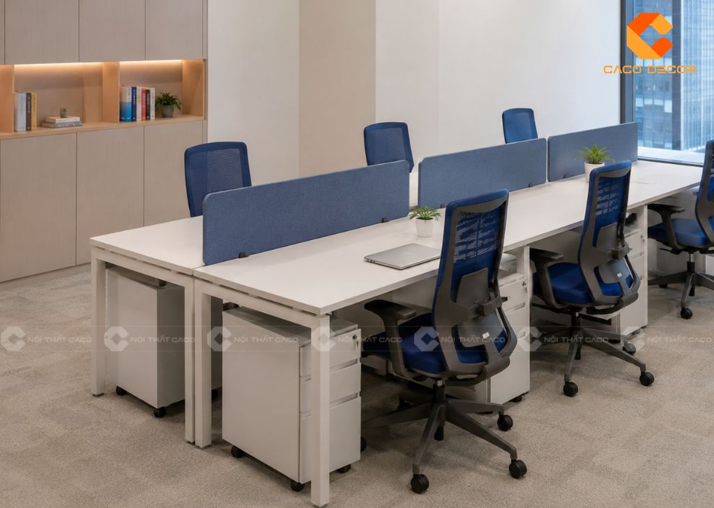 Mẫu Cụm Bàn Làm Việc 6 Người Đẹp, Giá Tốt Cho Doanh Nghiệp 1