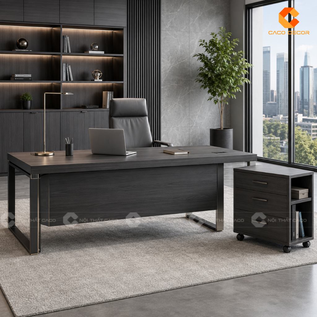 Mua Bàn Giám Đốc Có Tủ Phụ Liền Hay Tủ Di Động Sẽ Tiện Hơn? 22