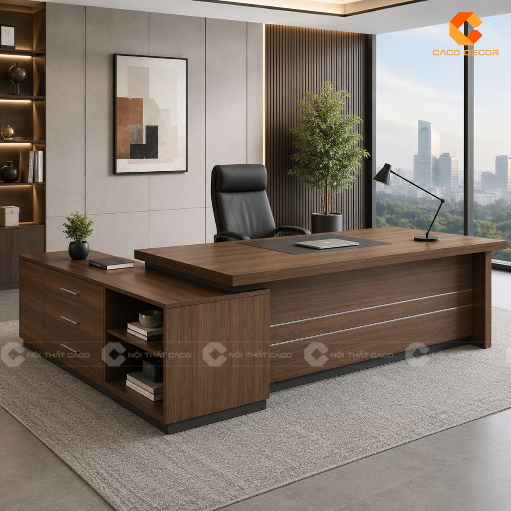 Mua Bàn Giám Đốc Có Tủ Phụ Liền Hay Tủ Di Động Sẽ Tiện Hơn? 2